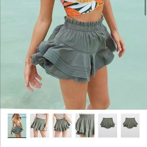 aerie green skort medium